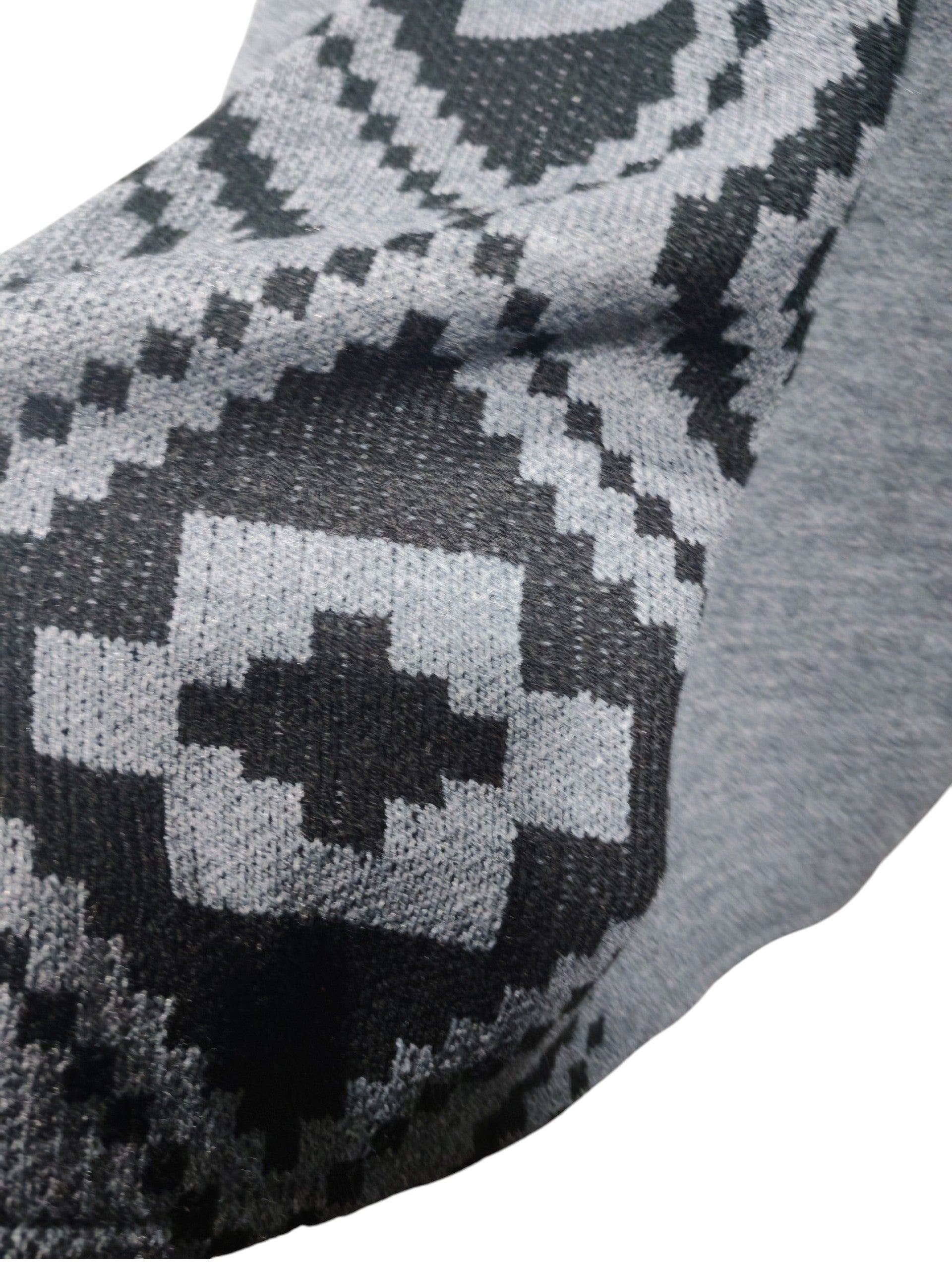 Poncho Étnico Gris