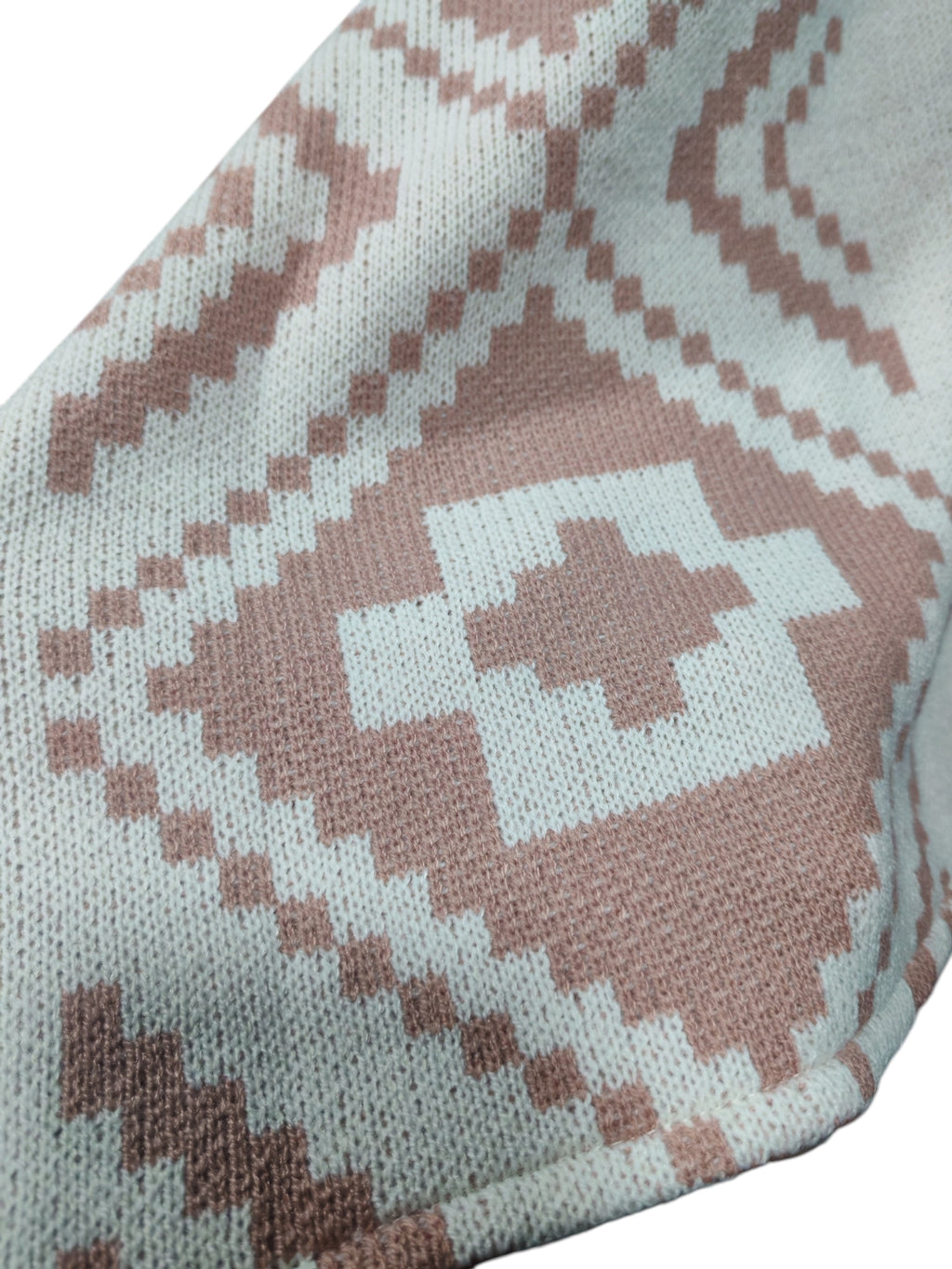 Poncho Étnico Blanco